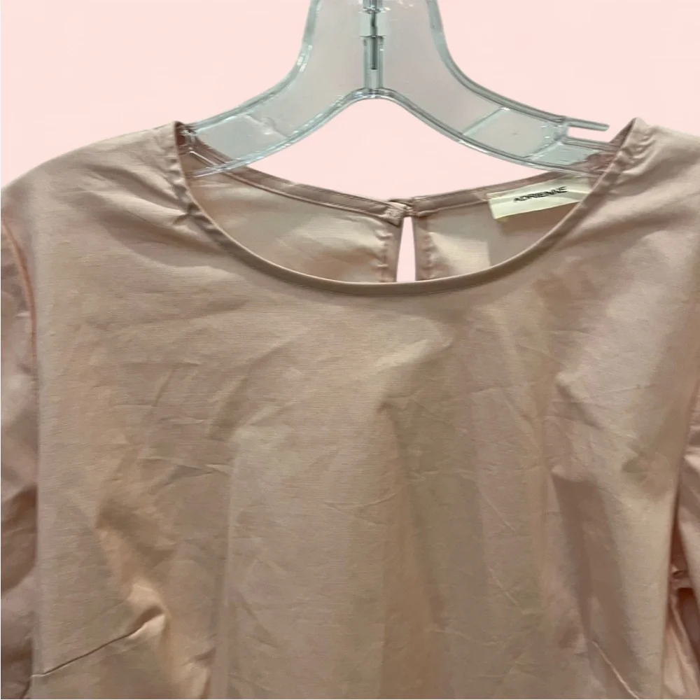 Elegant Pink Tie Cuff Blouse - Picture 2 of 5